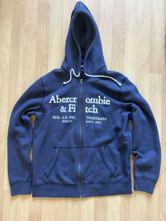 Hoodie Abercrombie & Fitch blau