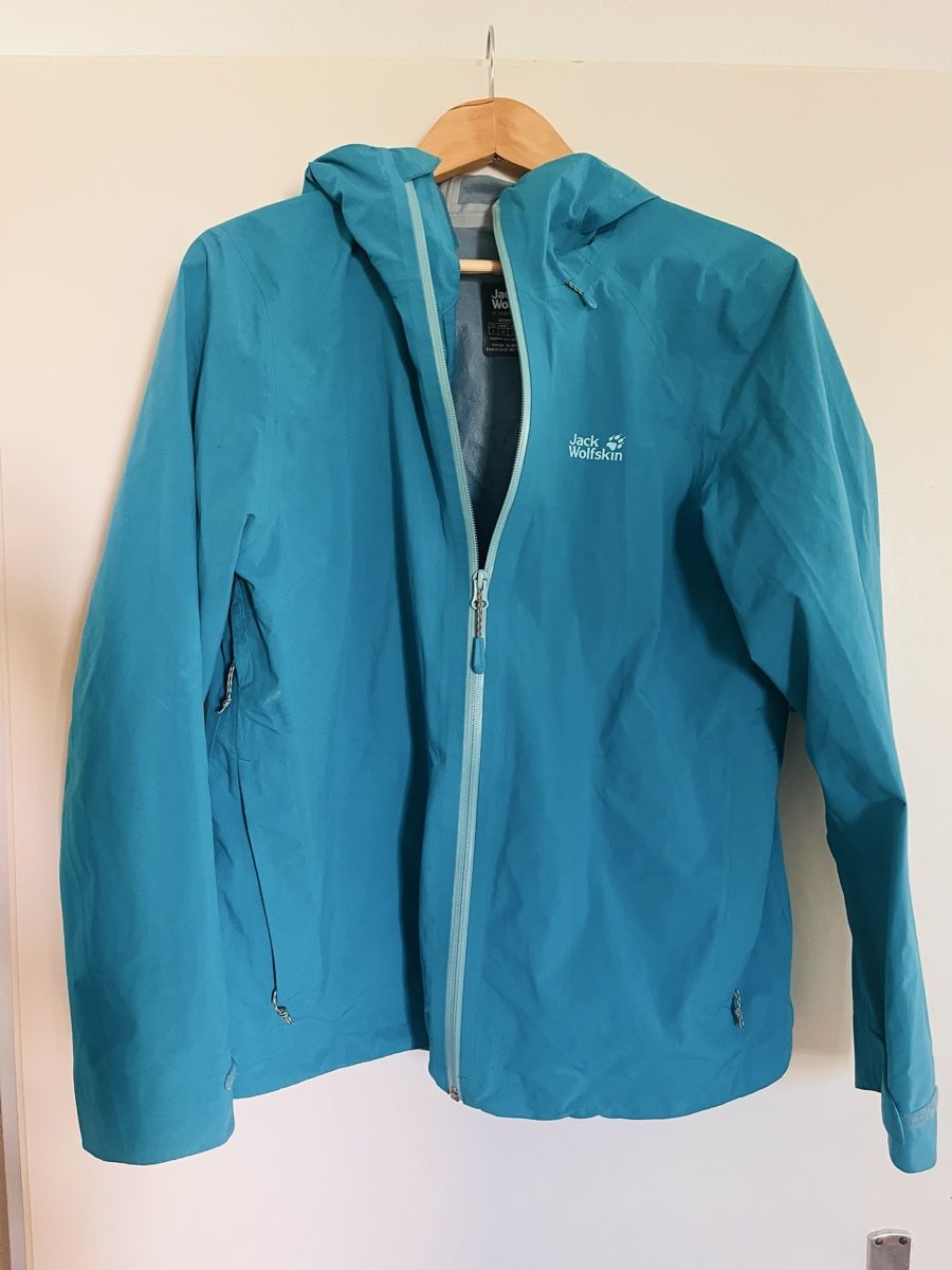 Jack Wolfskin Giacche: Regenjacke Jack Wolfskin türkis – Usato da meilen venduto da mer_2qj9