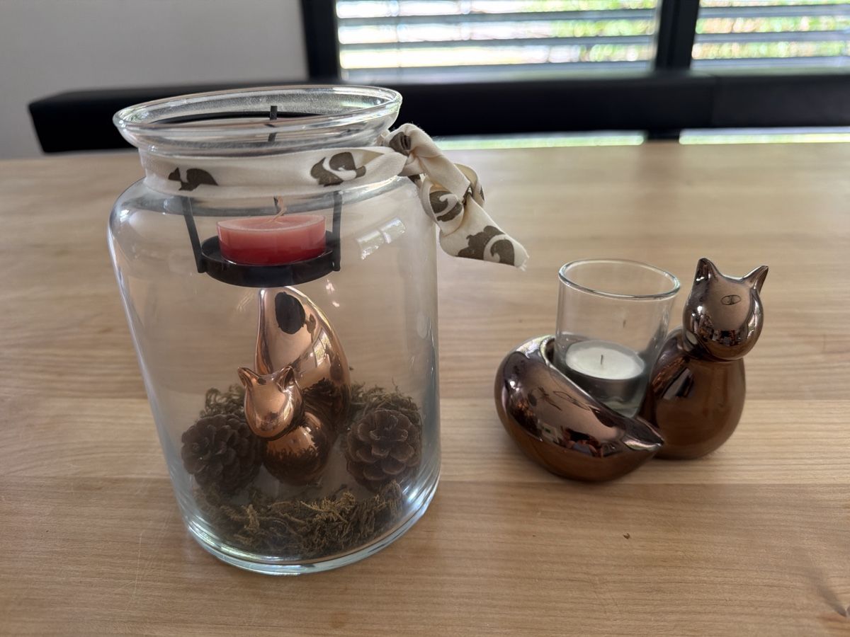 Toutes les décorations: Deko Kerzenhalter Eichhörnchen  – D'occasion à Zollikofen par Maria_verena
