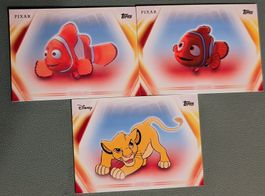 Topps Disney Neon 2026 – Simba, Nemo & Marlin – 3 Karten Lot