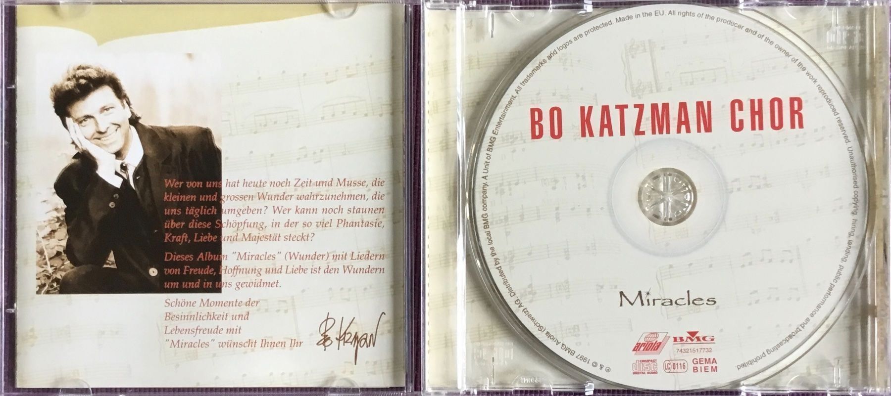 CDs: (CD) Bo Katzman Chor  „Miracles“ – Gebraucht aus Serneus von kowalsky1 1