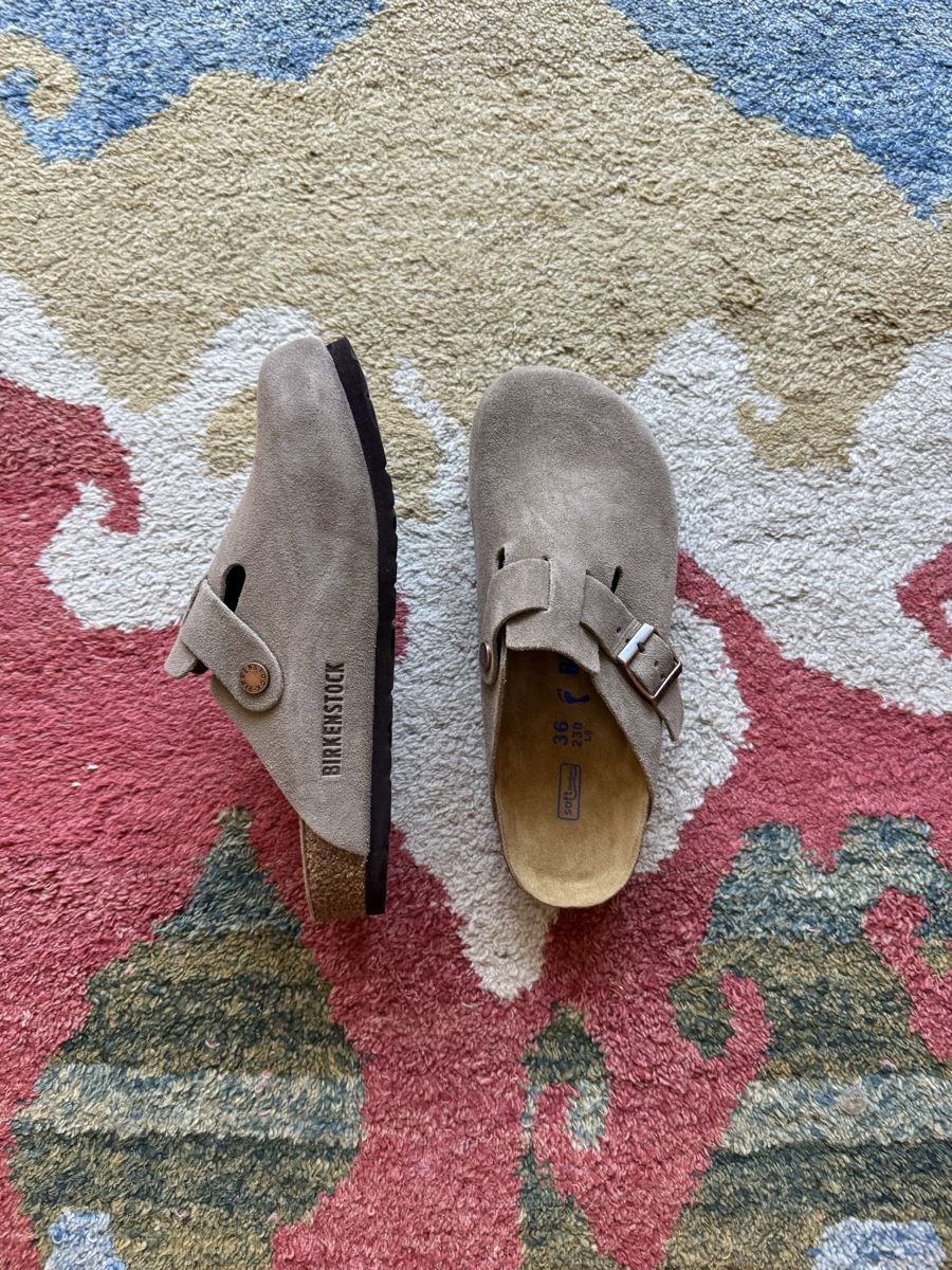 Birkenstock Scarpe da donna: Birkenstock Boston Dark Gray – Nuovo (secondo la descrizione) da Zürich venduto da got_65jg 1