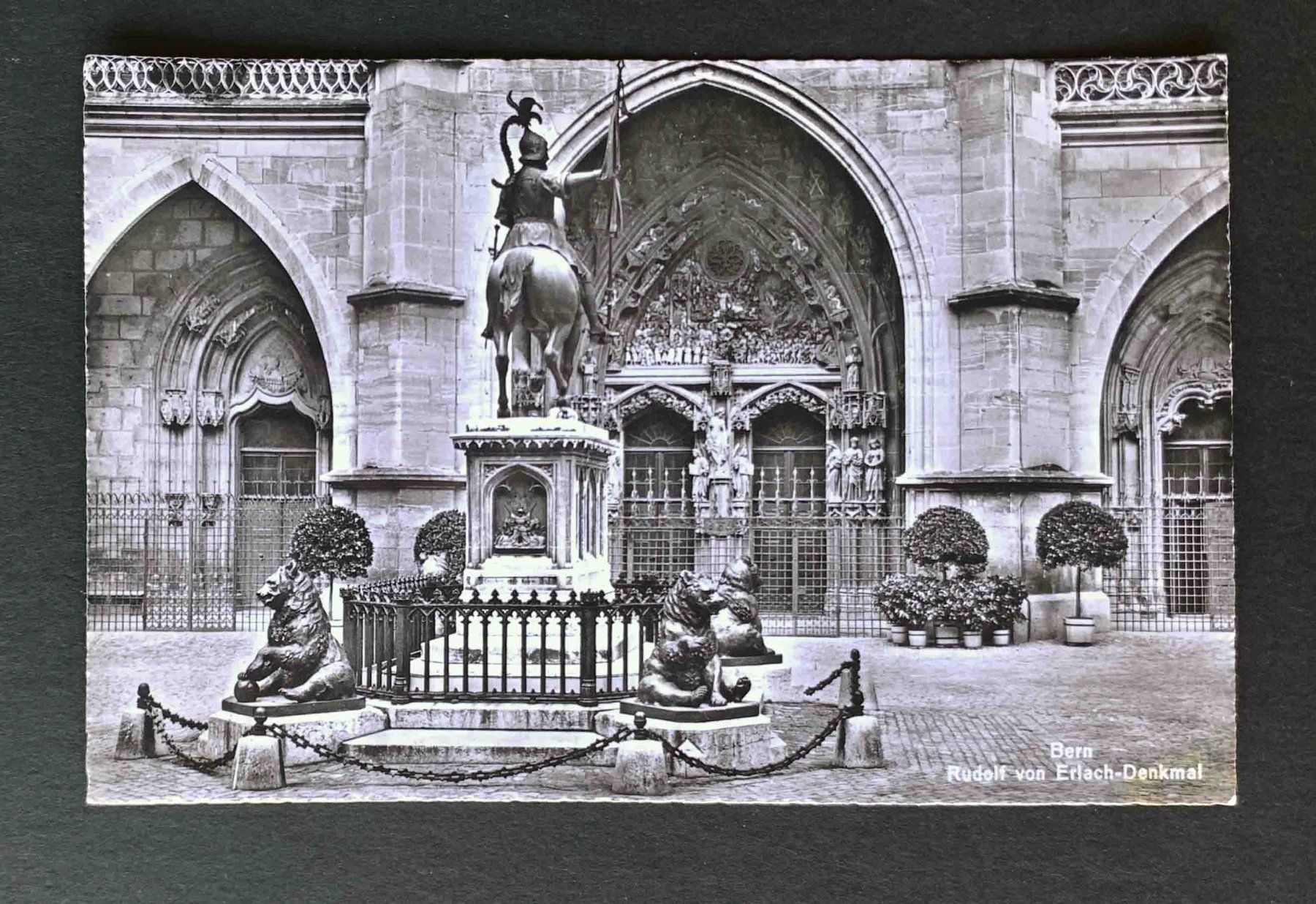 Cartoline postali: AK Bern Monument Podolphe d Erlach – Usato da Goldau venduto da artelier1
