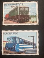 Burkina Faso 1985 Lot Briefmarken mit Lokomotiven gestempelt
