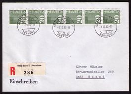 1970_484_Rollenmarken__FDC !_1.10.82 für Nr. GLEICHSTÄNDIG !