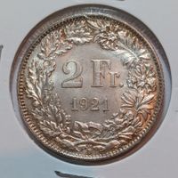2 Franken 1921 unz