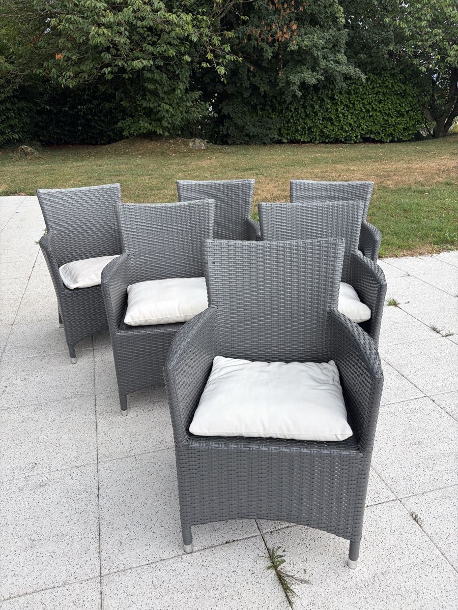 Chaises: 6 Rattan Gartenstühle  – D'occasion à Freidorf TG par ibipatria