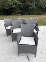 6 Rattan Gartenstühle 