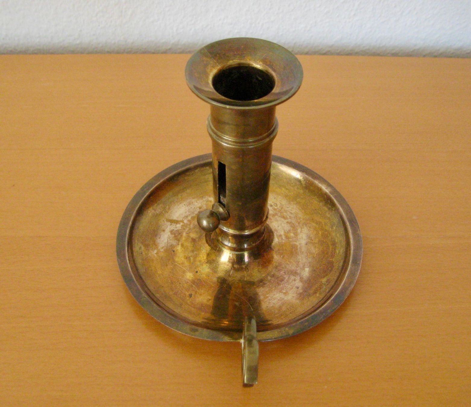 Portacandele: Alter Kerzenhalter Messing / verstellbar – Usato da Langendorf venduto da Happy11 2