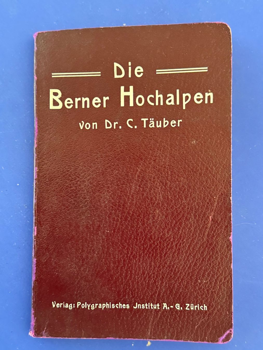 Libri: Täuber - Die Berner Hochalpen. 1906 – Usato da Adliswil venduto da buch_und_kunst