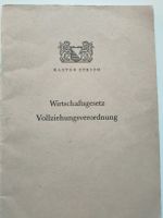 Wirtschaftsgesetz Vollziehungsverordnung Kanton Zürich 1962