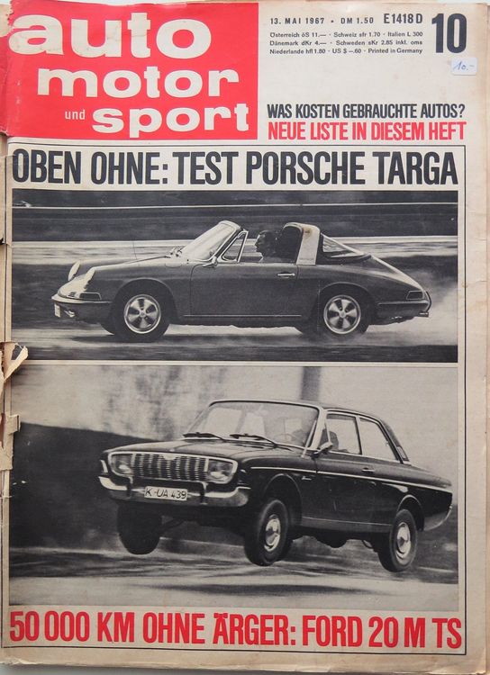 Zeitschrift Auto Motor und Sport von 1967 Kaufen auf Ricardo