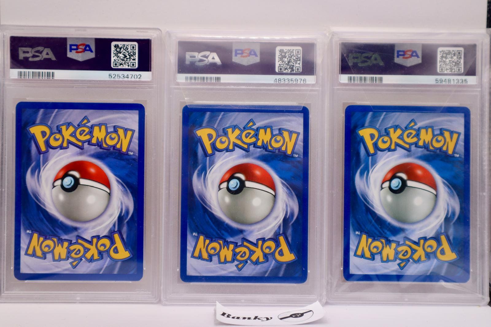 Pokémon Carte collezionabili: Pokémon PSA 9 Dark Charizard ,Charmander & Blaine Charmeleon – Usato da Biel-Benken BL venduto da Banky 1