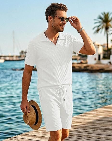 Lotti di vestiti: Herren Sommer Set Kurzarm Hemd mit Hose oder Shorts – Nuovo e nell'imballaggio originale da Suhr venduto da SchnapperCH 4