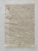Historisches Dokument Pergament handschriftlich