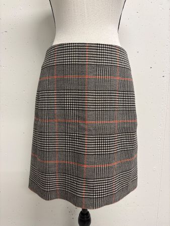 InWear kurzer Rock Hahnentrittmuster 36 schwarz beige rot