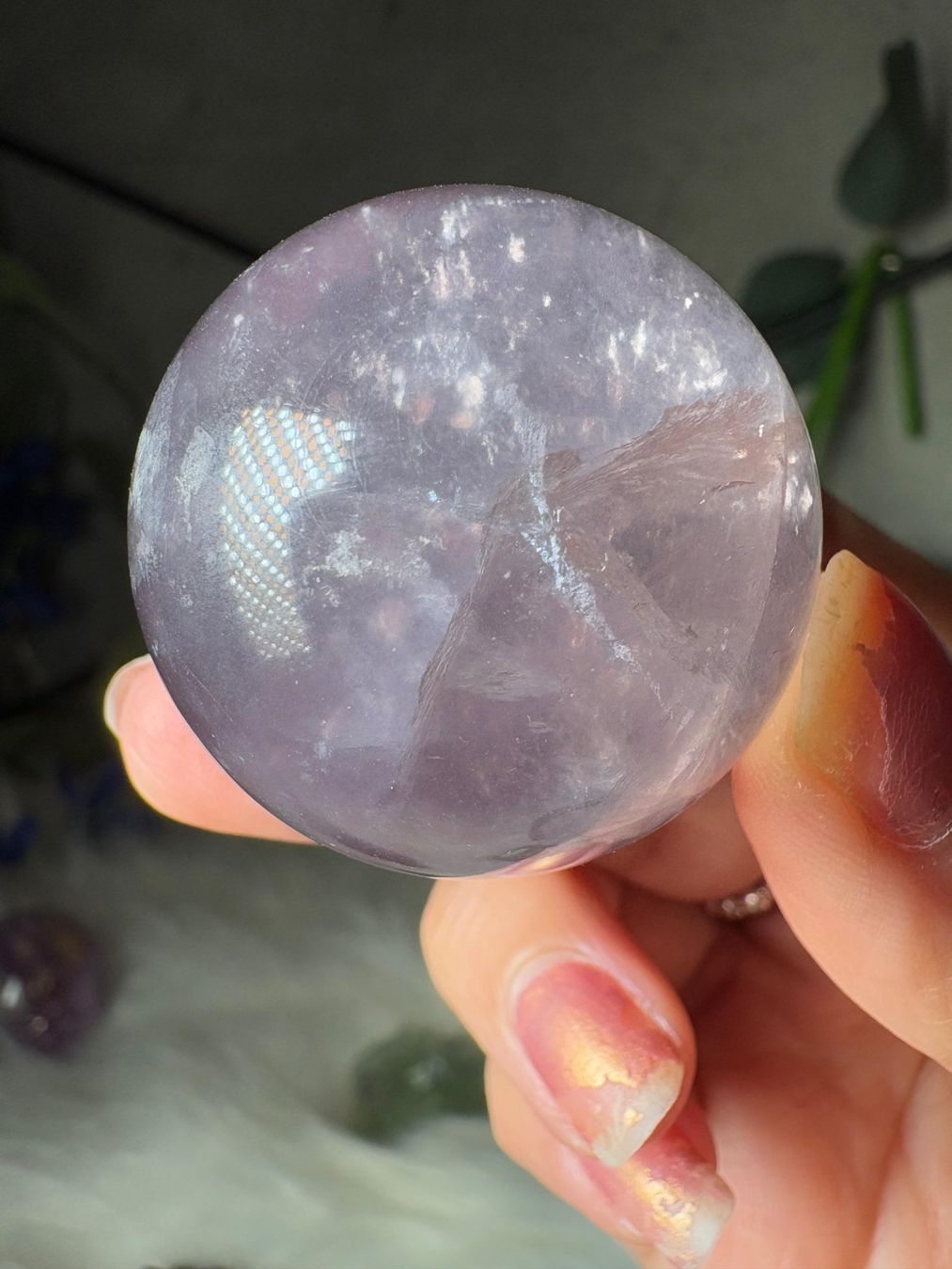 Mineralien & Heilsteine: Lila Fluorit mit Glimmer – Neu und originalverpackt aus Neuheim von m.hald 3