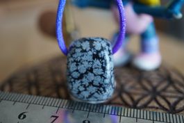 Schneeflocken  Obsidian Tropfen Gelocht     ab 1.-  Räumung