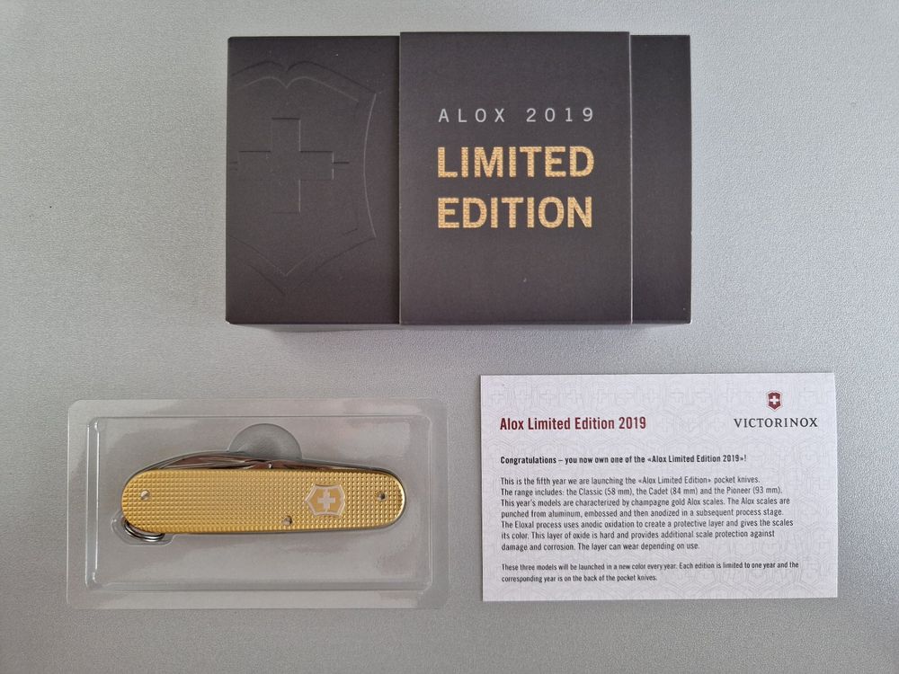Victorinox Pioneer Alox Edizione Limitata 2019 – Coltellino Svizzero Con Manico In Alluminio Oro, Robusto E Compatto