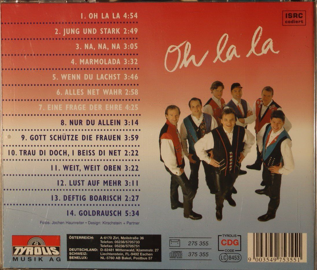 CD: Klostertaler – Oh La La – Usato da Luzern venduto da CONTENTI 2