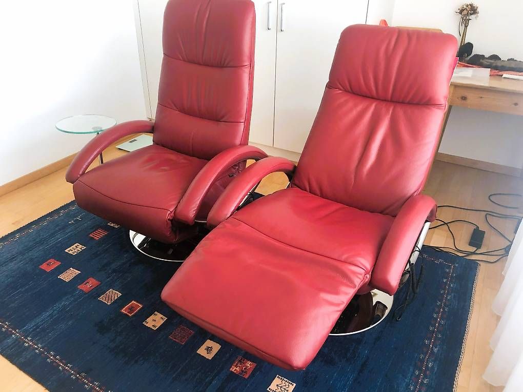 Poltrone: Relax-Sessel Strässle Leder soft – Usato da Cham venduto da Erneli.2404 3