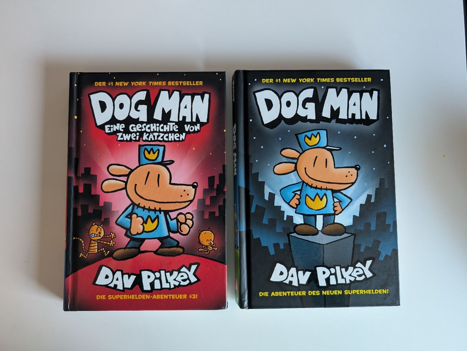 Bücher: 2 Dog Man Comics, Dav Pilkey, Superhelden Abenteuer 1&2 – Neu (gemäss Beschreibung) aus Wädenswil von