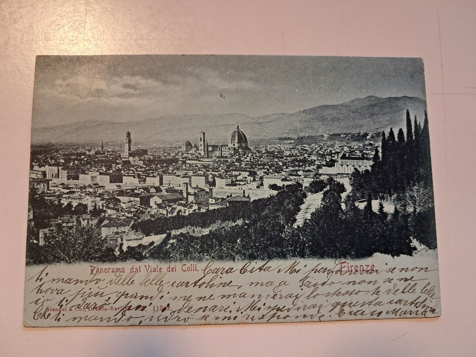 Cartoline postali: panorama dal Viale dei Colli Firenze – Usato da Gorduno venduto da ema_7yhp