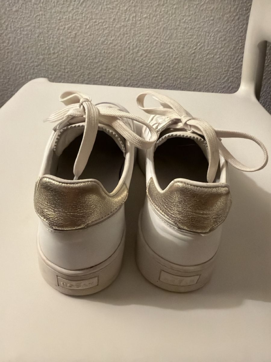 Hogan Scarpe da donna: Hogan baskets blanc or Taille 37 1/2  – Usato da Lausanne venduto da Pascal9999 2