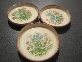 Untersetzer 3 Stück mit Blumenmuster