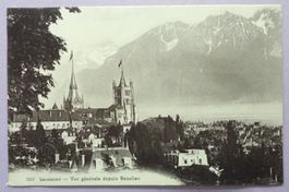 Lausanne - Vue générale depuis Beaulieu