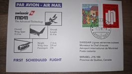 Swissair first scheduld flight 01.05.1991