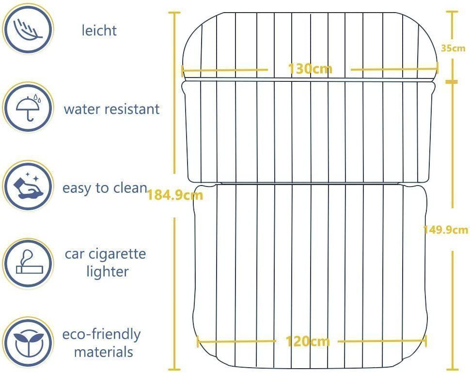 Materassi: Auto Luftmatratze Camping Aufblasbare Matratze Luftbett – Nuovo e nell'imballaggio originale da Herisau venduto da Serenco 1