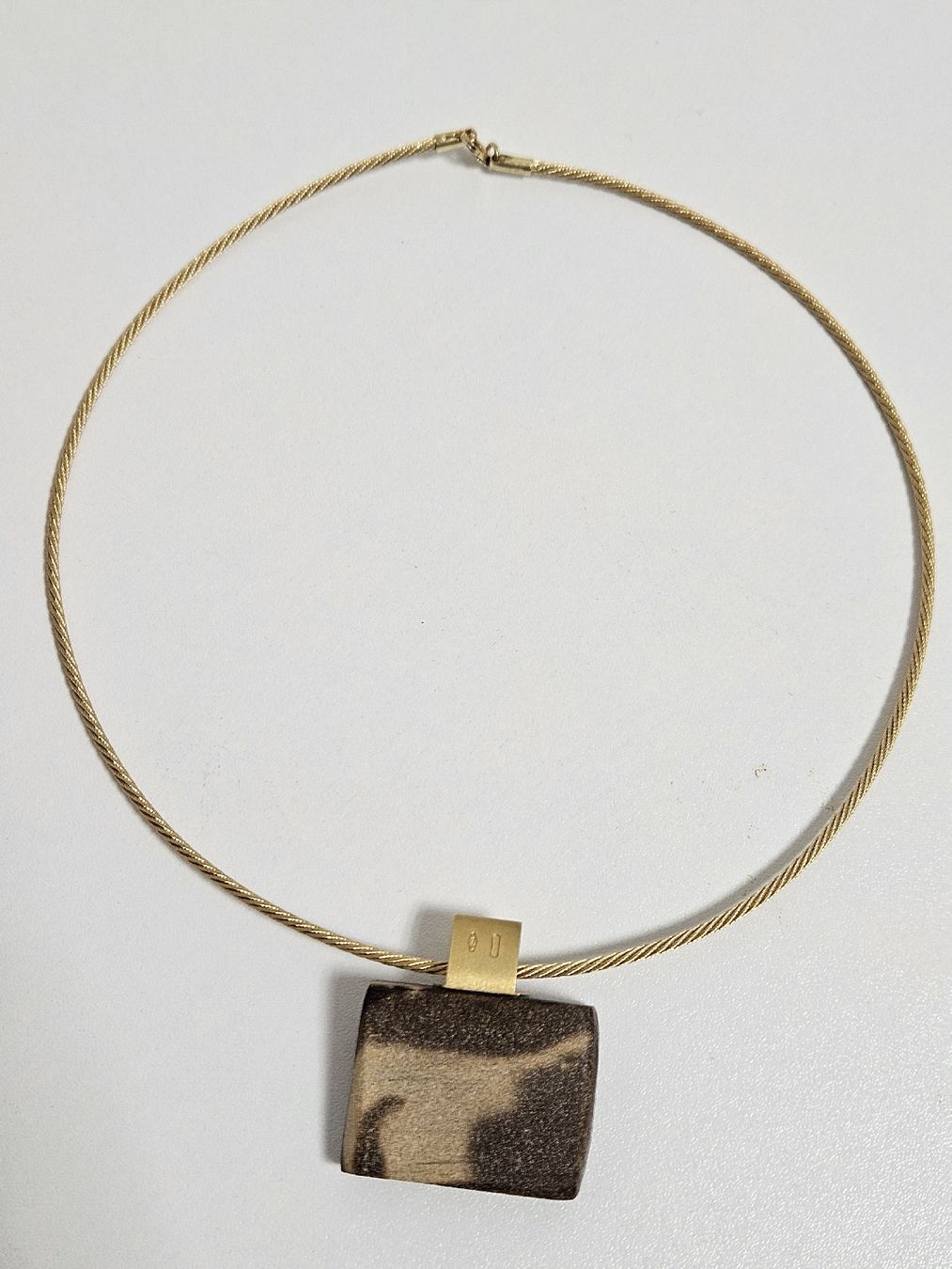 Catenine: Goldcollier 750 mit Anhänger Boulderopal – Usato da Schlieren venduto da Bestleo 3