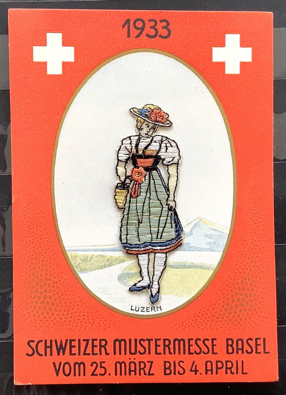 Cartoline postali: 1933  Ansichtskarte Schweizer Mustermesse Luzernerin Neu !! – Nuovo (secondo la descrizione) da Liestal venduto da Pep3