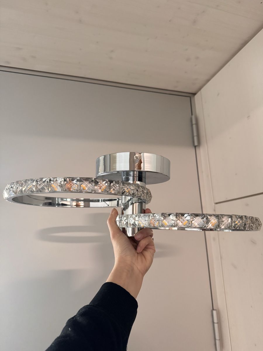 Lampadari & plafoniere: Deckenleuchte mit Kristallringen Chrom – Usato da Hausen AG venduto da bes_g779 3