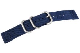 Nato Uhrenband Nylon 22mm dunkelblau Dornschliesse