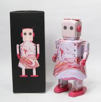 Blech Roboter Frau Ripplebot Robot, zum aufziehen Limitiert