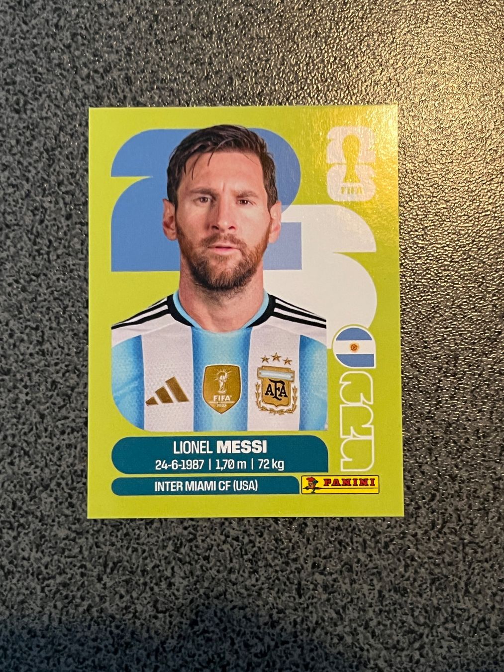 Panini Cartes à collectionner: Panini Sammelkarte Messi – Neuf (Voir description) à Au ZH par Paninifieber26