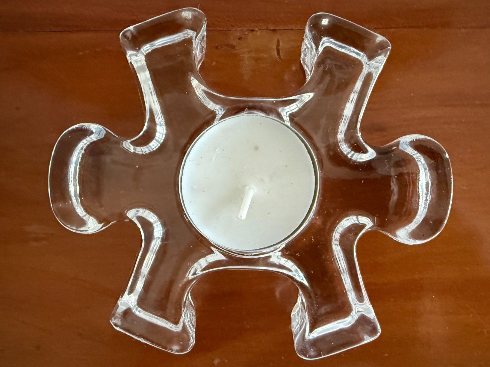 Portacandele: KERZENSTÄNDER   TEELICHT  Windlicht in Puzzleform – Usato da Subingen venduto da ArtBead