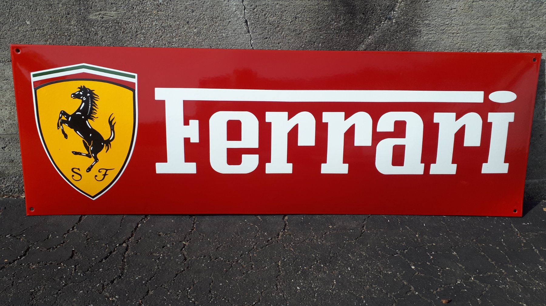 Insegne: Emailschild Ferrari XXL – Usato da Zürich venduto da timbuktu03