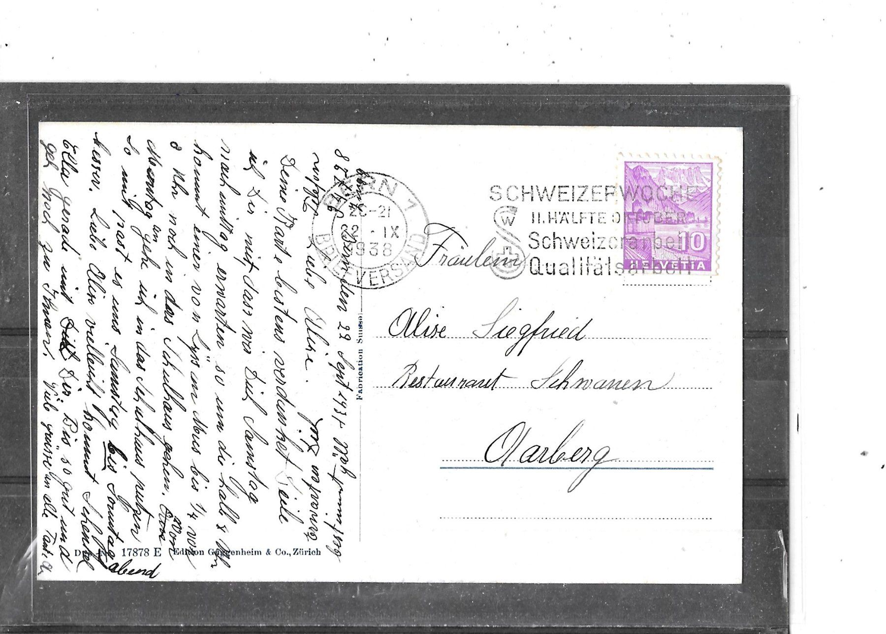 Cartoline postali: BE Burgdorf 1938 Badeanstalt – Usato da Schocherswil venduto da Wilare 1