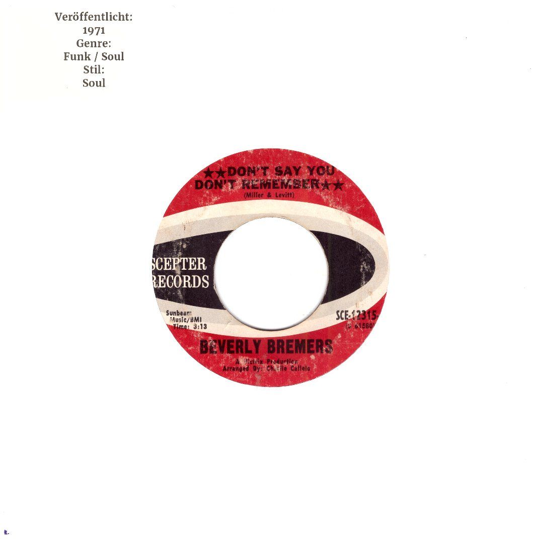 Dischi in vinile: BEVERLY BREMERS – Usato da Bassersdorf venduto da house-of-vinyl