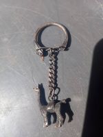 Silberner Lama Schlüssel Anhänger