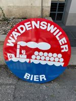 Originales Wädenswiler Bier Emailschild 100cm Durchmesser