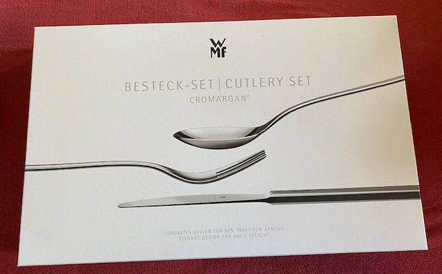 Set di posate: WMF Besteckset Cromargan 24-teilig, neu – Nuovo e nell'imballaggio originale da Ergisch venduto da July64