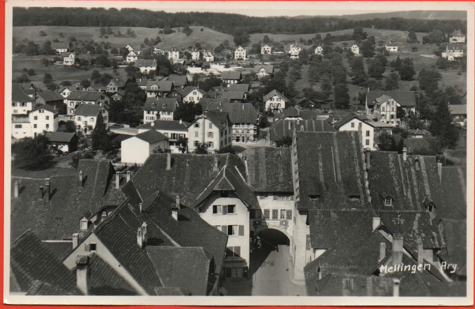 Cartoline postali: MELLINGEN Flugaufnahme – Nuovo (secondo la descrizione) da Jona venduto da philajona