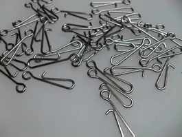 98x  Edelstahl Clips