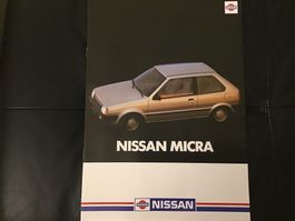 Nissan Micra Verkaufsprospekt 3 sprachig