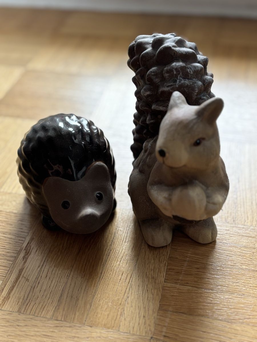 Alle Dekorationen: Deko Figuren Eichhörnchen & Igel – Herbst / Wald Deko – Gebraucht aus Luzern von aloevira 2