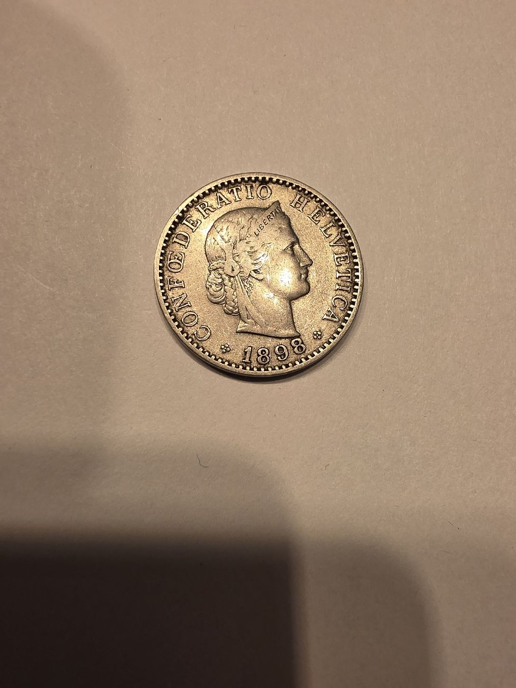 Alle Münzen: piece 20cts 1898 – Gebraucht aus Fribourg von yan_z5fr